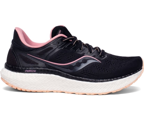 Tenis Saucony Hurricane 23 Mujer Zapatillas Running Negras / Rosewater México MX-769-OK